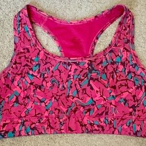 Nike Dri-FIT Pink and Teal Sports Bra